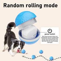 HKM-133203 Interactive Automatic Moving Dog Ball Toy with Lighting Modes for Medium and Large Dogs, Timer & Touch Activated, USB Rechargeable for Enrichment & Stimulation