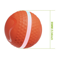 HKM-133203 Interactive Automatic Moving Dog Ball Toy with Lighting Modes for Medium and Large Dogs, Timer & Touch Activated, USB Rechargeable for Enrichment & Stimulation
