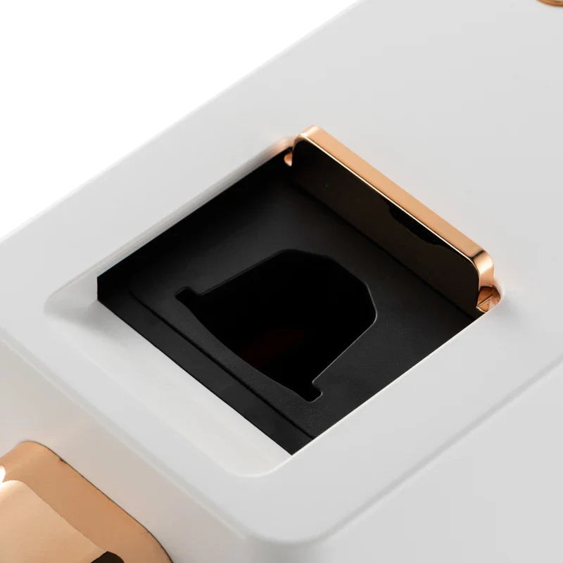 KTX-096531 Automatic 1400W Espresso Coffee Maker - Professional Capsule Machine in White for Home Use