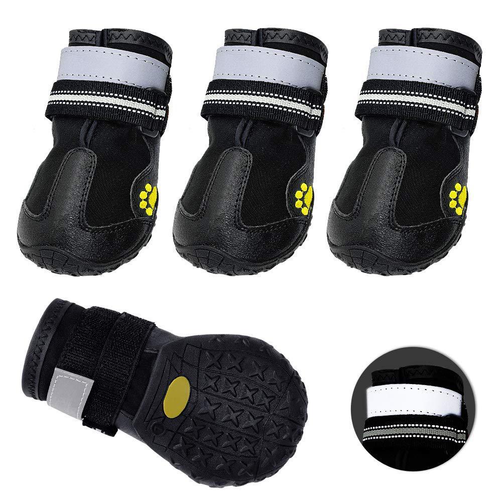 HKM-059475 Waterproof and Wear-Resistant Rubber Dog Foot Covers - Sizes Available 4.0 to 7.5