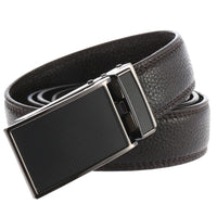 HKM-004115 Zinc Alloy Automatic Buckle Leather Belt - Stylish and Durable Design, Adjustable Fit