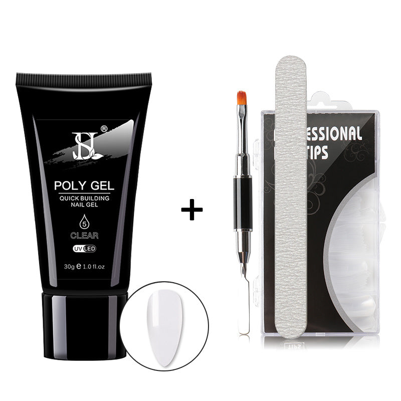 HKM-613971 Crystal Nail Polish in 12 Vibrant Colors - 30ml Natural Resin Formula with Extended Nail Face
