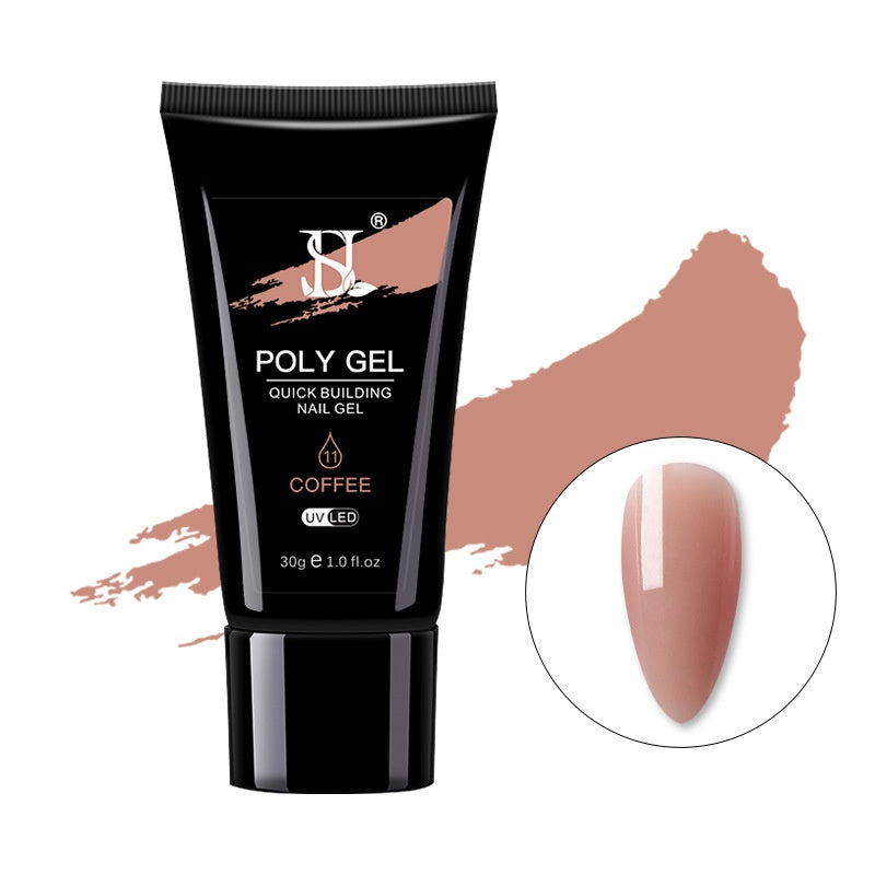HKM-613971 Crystal Nail Polish in 12 Vibrant Colors - 30ml Natural Resin Formula with Extended Nail Face
