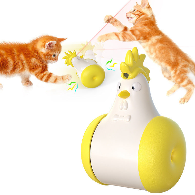 HKM-099283 Electric Cat Tumbler Toy with Infrared Light and Sound Features