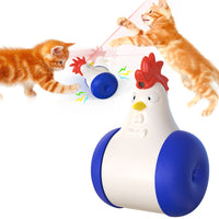 HKM-099283 Electric Cat Tumbler Toy with Infrared Light and Sound Features