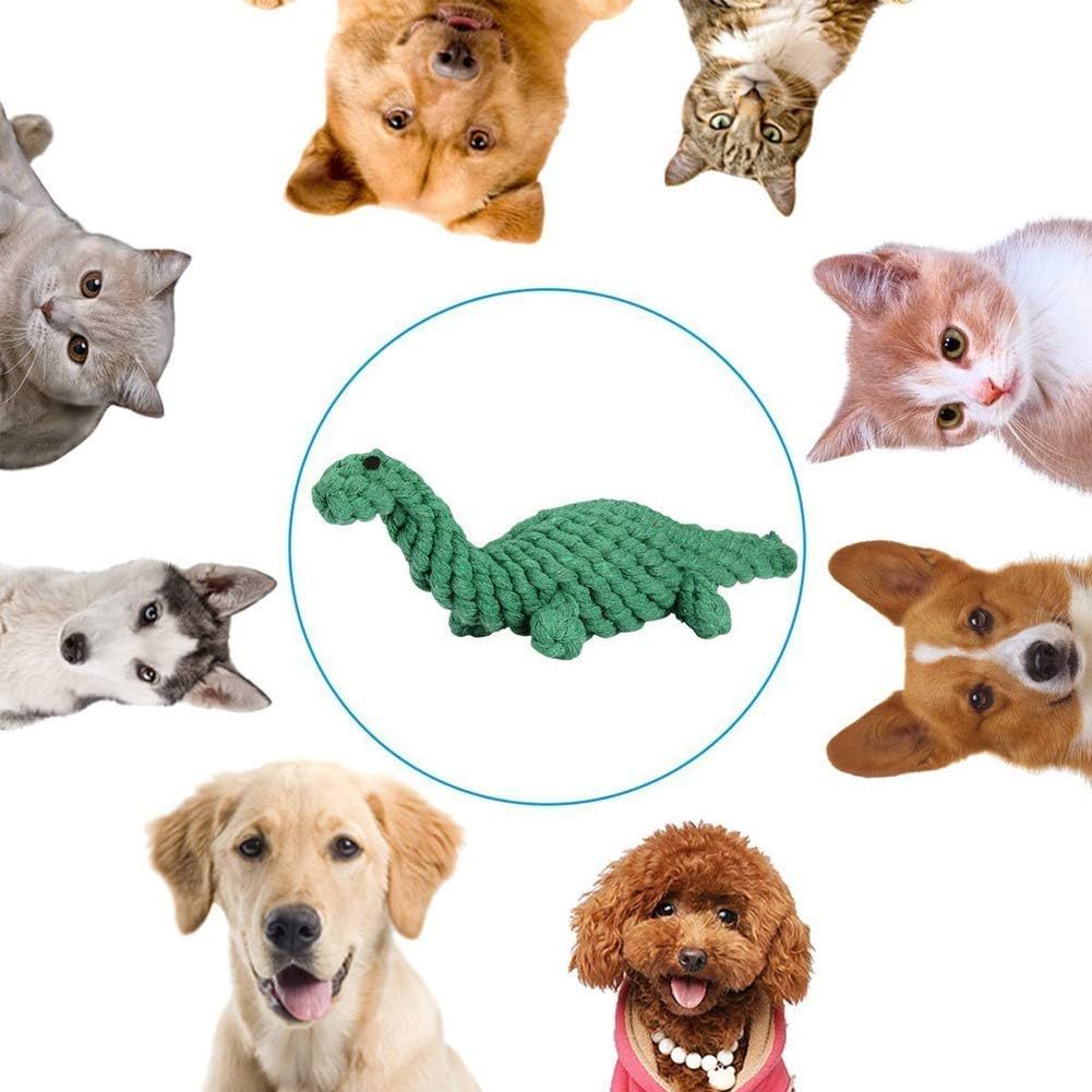 HKM-557203 Durable Animal Design Interactive Dog Rope Toy Set for Teeth Cleaning and Chew Training