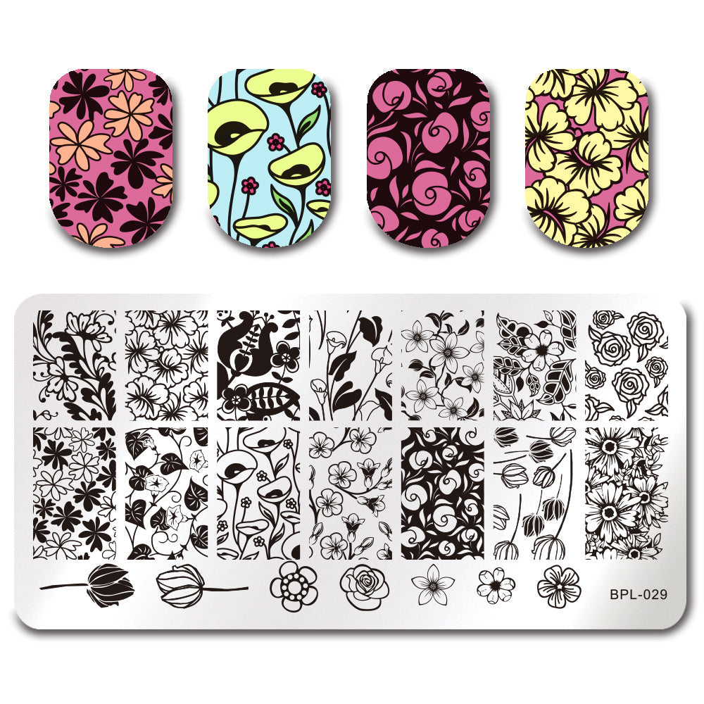 HKM-776659 Rectangular Nail Print Plate Tool for Artistic Nail Designs