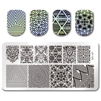 HKM-776659 Rectangular Nail Print Plate Tool for Artistic Nail Designs