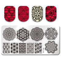 HKM-776659 Rectangular Nail Print Plate Tool for Artistic Nail Designs