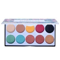 HKM-555923 Matte Waterproof Eyeshadow Palette with 10 Vibrant Colors for Natural Makeup