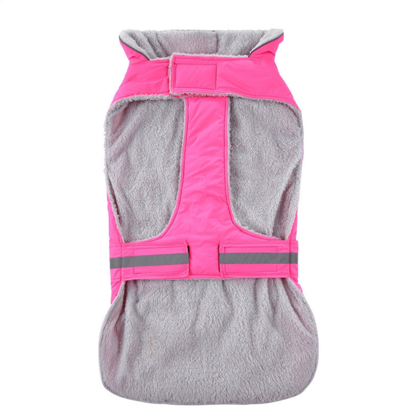 HKM-045139 Reflective Winter Pet Apparel ¨C Casual Polyester Clothes for Dogs in Various Sizes