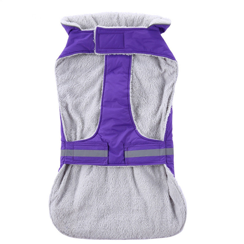 HKM-045139 Reflective Winter Pet Apparel ¨C Casual Polyester Clothes for Dogs in Various Sizes