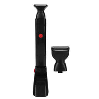 HKM-595283 Electric Back Hair Shaver with 180° Foldable Handle and Dual Blades for Safe, Smooth Hair Removal