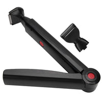 HKM-595283 Electric Back Hair Shaver with 180° Foldable Handle and Dual Blades for Safe, Smooth Hair Removal