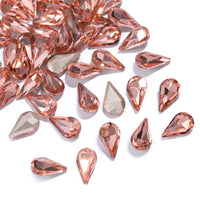 HKM-808275 Starry Sky Transparent Water Drop Nail Decoration Set - 100PCS Sweet Style Diamond Ornaments