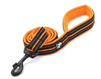 HKM-246995 Reflective Nylon Dog Leash with Zinc Alloy Buckle - Soft, Durable, 110cm Length for Small to Large Dogs