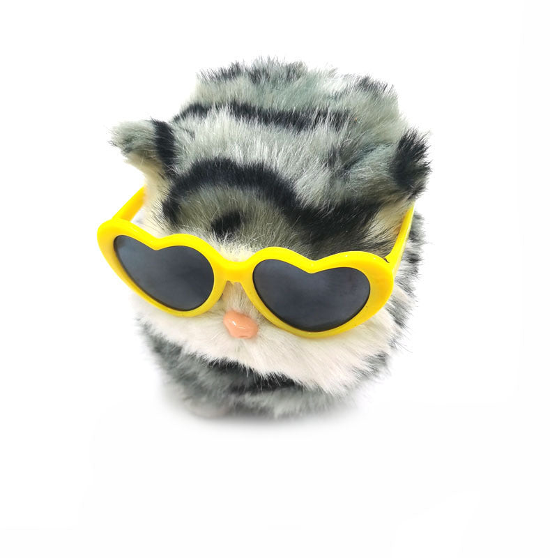 HKM-064723 Heart-Shaped Pet Sunglasses in Multiple Colors for Dogs and Cats
