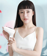 HKM-659667 90 Flashes Photoepilator - Non-Rechargeable Hair Removal Device in Pink, White, Green, and Dark Green