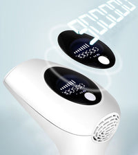 HKM-659667 90 Flashes Photoepilator - Non-Rechargeable Hair Removal Device in Pink, White, Green, and Dark Green