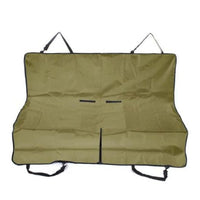 HKM-845331 Pet Protection Mat for Rear Car Seat - Oxford Cloth Seat Cushion in Black Knight, Butter Green, Retro White (1.45m x 1.3m)