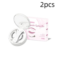 HKM-469139 Magnetic False Eyelashes Set - Includes 1/2/3 Pairs of Strips, Made with Chemical Fiber