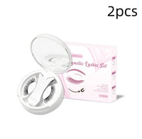 HKM-469139 Magnetic False Eyelashes Set - Includes 1/2/3 Pairs of Strips, Made with Chemical Fiber