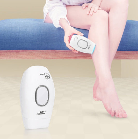 HKM-592979 Whole Body Laser Hair Removal Instrument with 300,000 Pulses - Pearl White, Versatile Use for Legs and Body