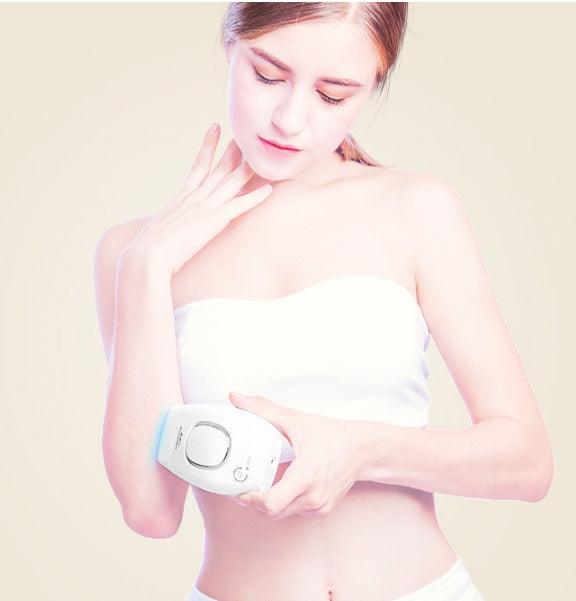 HKM-592979 Whole Body Laser Hair Removal Instrument with 300,000 Pulses - Pearl White, Versatile Use for Legs and Body