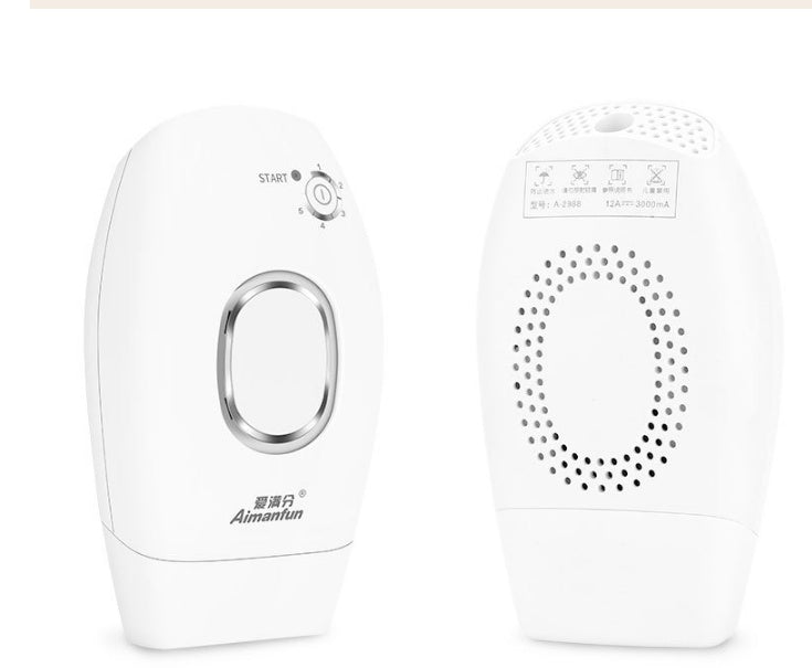 HKM-592979 Whole Body Laser Hair Removal Instrument with 300,000 Pulses - Pearl White, Versatile Use for Legs and Body