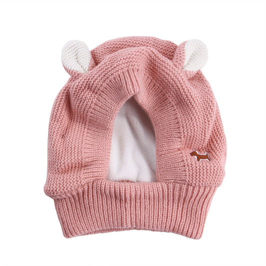 HKM-388947 Knitted Warm and Windproof Hat for Large Dogs - Available in Multiple Colors
