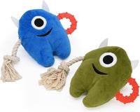 HKM-355987 Durable Plush and Rope Dog Chew Toys for Interactive Play and Tugging - Perfect for Small to Large Breeds