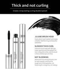 HKM-599059 4D Silk Fiber Mascara - Extra Length & Volume for Stunning Lashes, Black