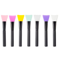 HKM-493523 Silicone Makeup Brush Tool with Long Wooden Handle - 14cm Adjusting Film Stick