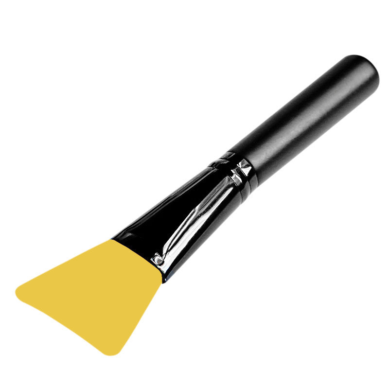 HKM-493523 Silicone Makeup Brush Tool with Long Wooden Handle - 14cm Adjusting Film Stick