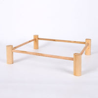 HKM-708179 Wooden Pet Camping Bed for Small Dogs and Cats - Easy to Remove and Wash, Available in Various Stylish Covers
