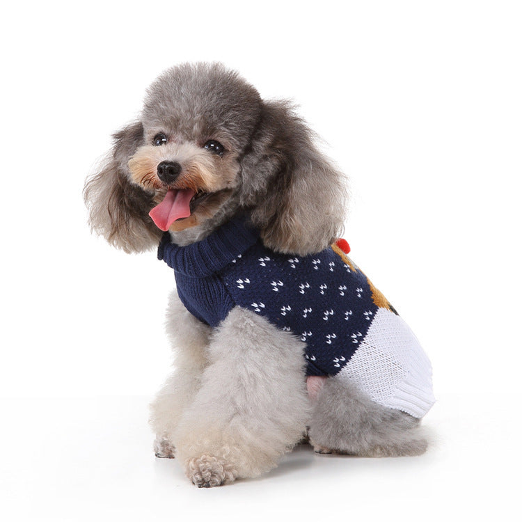 HKM-281939 Fashion Printed Dog Sweater for All Sizes ¨C Cozy Polyester Material to Keep Pets Warm