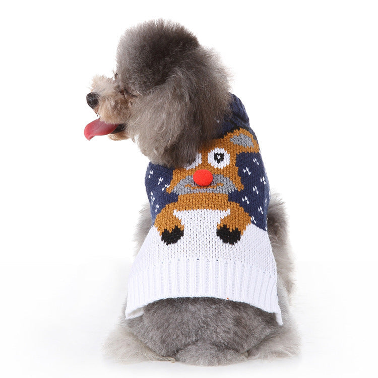 HKM-281939 Fashion Printed Dog Sweater for All Sizes ¨C Cozy Polyester Material to Keep Pets Warm