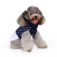 HKM-281939 Fashion Printed Dog Sweater for All Sizes ¨C Cozy Polyester Material to Keep Pets Warm