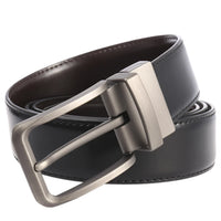 HKM-622099 Perforated Two-Layer Cowhide Casual Belt for Men - Model LY35-ZZ4018-1