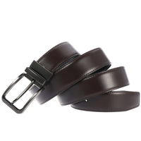 HKM-622099 Perforated Two-Layer Cowhide Casual Belt for Men - Model LY35-ZZ4018-1