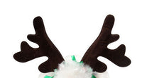 HKM-959507 Festive Short Plush Hat for Cats and Dogs with Silk Flower Decoration, Suitable for All Seasons and Genders