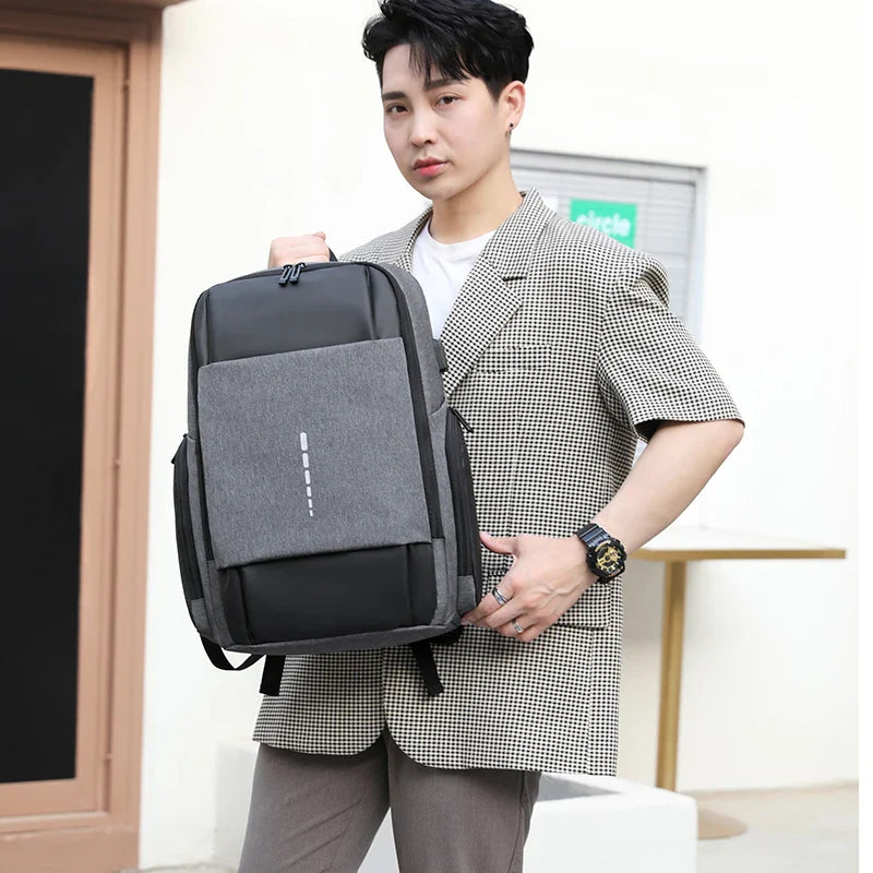 KTX-206675 Waterproof Laptop Backpack with Multiple Compartments for Daily Office and Outdoor Use