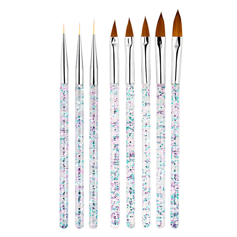 HKM-196883 Double-Headed Drill Pen Set with Pull Line and Silicone Tips – Complete Nail Tool Kit