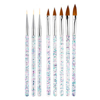 HKM-196883 Double-Headed Drill Pen Set with Pull Line and Silicone Tips – Complete Nail Tool Kit