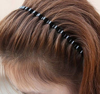 HKM-036755 Non-slip Steel All-match Headband in Black, Unisex Korean Style