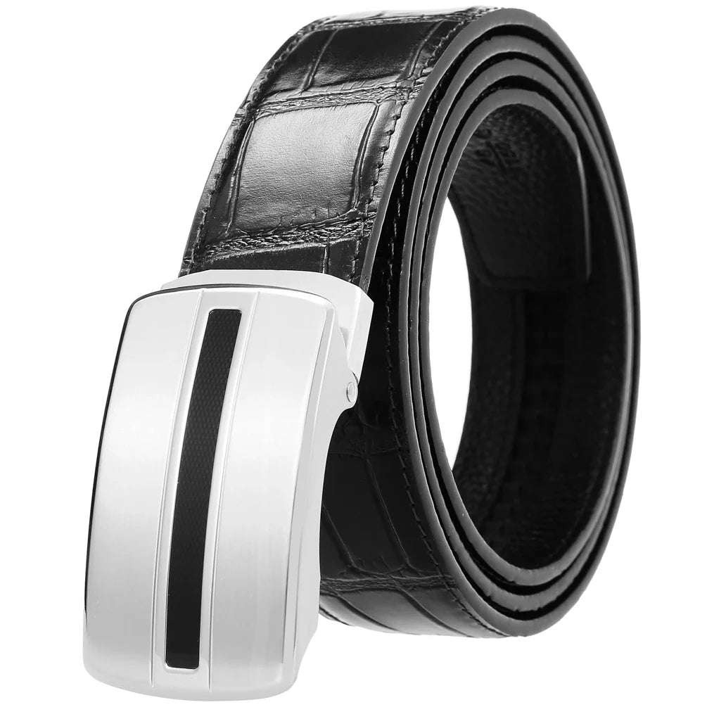 HKM-326035 Stainless Steel Blank Buckle Belt - Model LY36-61487-8
