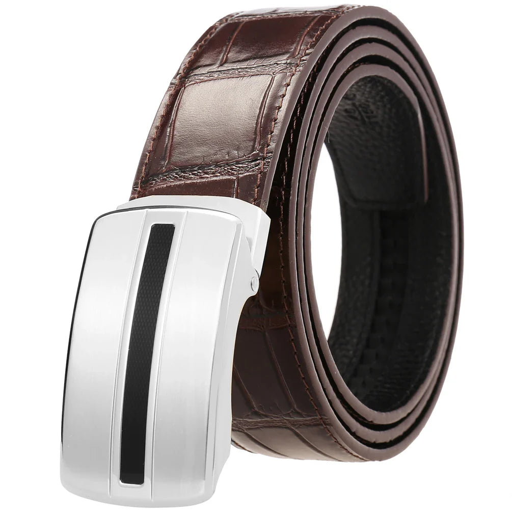 HKM-326035 Stainless Steel Blank Buckle Belt - Model LY36-61487-8