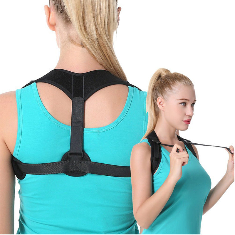 HKM-246163 Breathable Adjustable Back and Clavicle Correction Belt for Posture Support and Kyphosis Relief