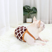 HKM-368211 Plush Grid Design Dog Sweater for Short Pugs and Fat Dogs