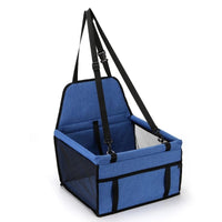 HKM-457235 Foldable Pet Safety Car Seat Bag for Small to Medium Dogs and Cats, Oxford Cloth with Safety Leash and Storage Pocket, Easy to Store